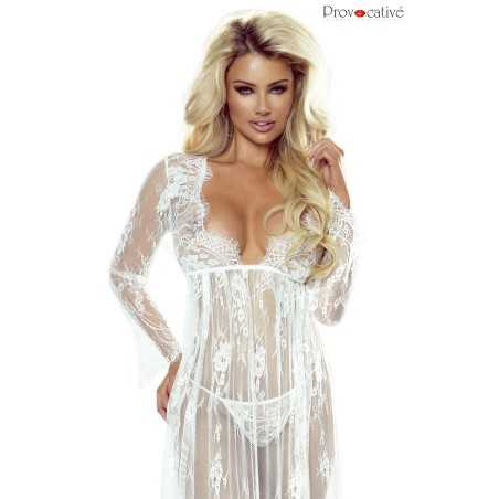 Erotissimo Loveshop 82 So Elegant Withe Nuisette Longue Dentelle