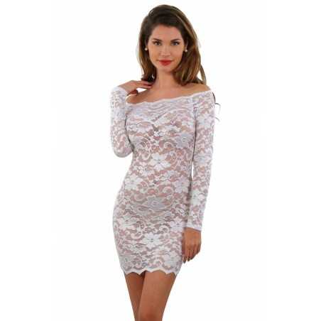 Erotissimo Loveshop 82 Robe Manches Longues en Dentelle