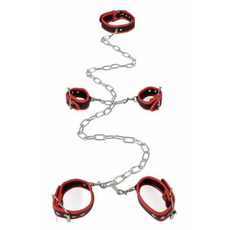 Erotissimo Loveshop 82 Complet Set Rouge Amovible Collier