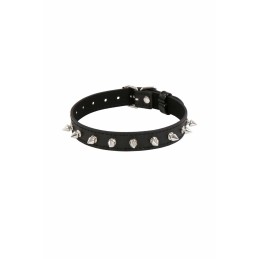 Erotissimo Loveshop 82 Collier Pointe Pics Simili Cuir Noir