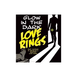 Prestaloveshop Love Rings Fluo Anneau Glow In The Dark X3