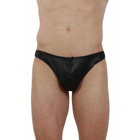 Erotissimo Loveshop 82 String Homme Wetlook Zip Devant Micro