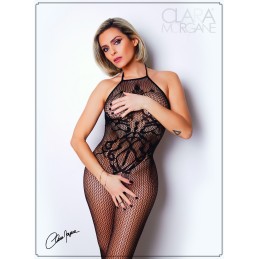 Erotissimo Loveshop 82 Bodystocking Résille Motifs Buste Ouvert