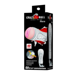 Erotissimo Loveshop 82 Crazy Bull Flora Mouth Vibrant Blanc