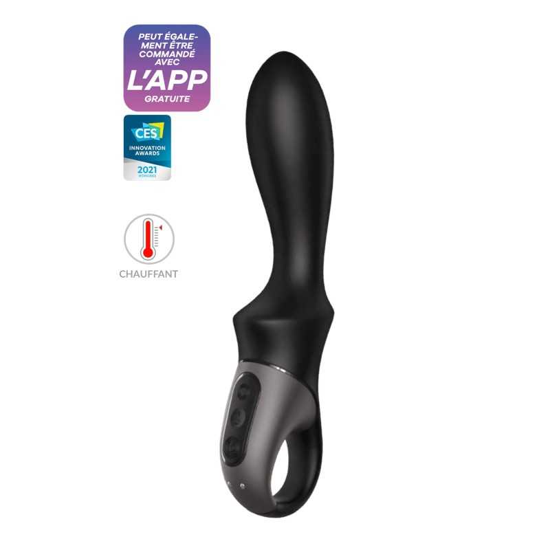 Erotissimo Loveshop 82 Heat Climax Noir Vibro Plug Chauffant