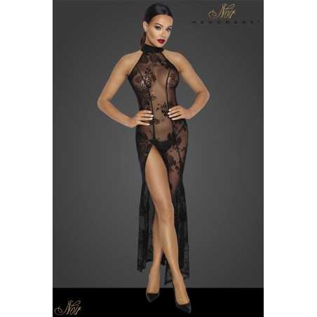 Erotissimo Loveshop 82 Robe longue micro résille floquée