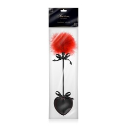 Prestaloveshop Coeur Cravache et Plume Noire & Rouge