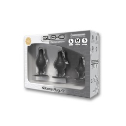 Erotissimo Loveshop 82 Kit 3 Plug Noir "Thermo Réactive" S-M-L