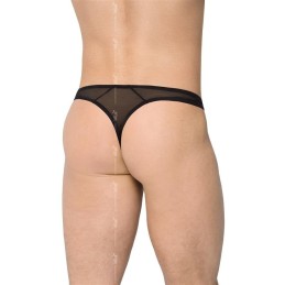 Erotissimo Loveshop 82 Large String noir micro résille wetlook