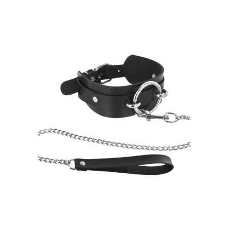 Erotissimo Loveshop 82 Collier Fetish Grand Anneau et Laisse