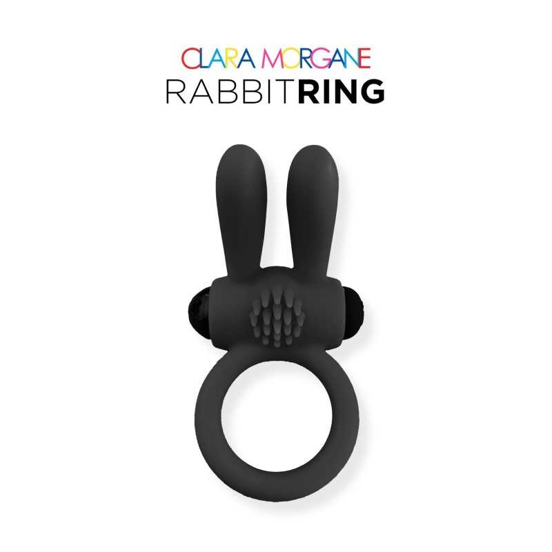 Erotissimo Loveshop 82 Rabbitring - Anneau Vibrant Lapin Noir