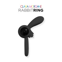 Erotissimo Loveshop 82 Rabbitring - Anneau Vibrant Lapin Noir