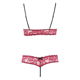 Erotissimo Loveshop 82 Ensemble Dentelle Rouge Soutien Gorge Et