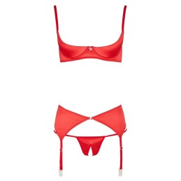 Erotissimo Loveshop 82 Ensemble Satin Rouge Soutien