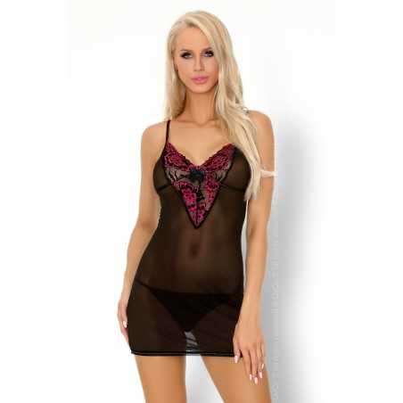 Erotissimo Loveshop 82 Loritan Nuisette Transparente Noire Rose