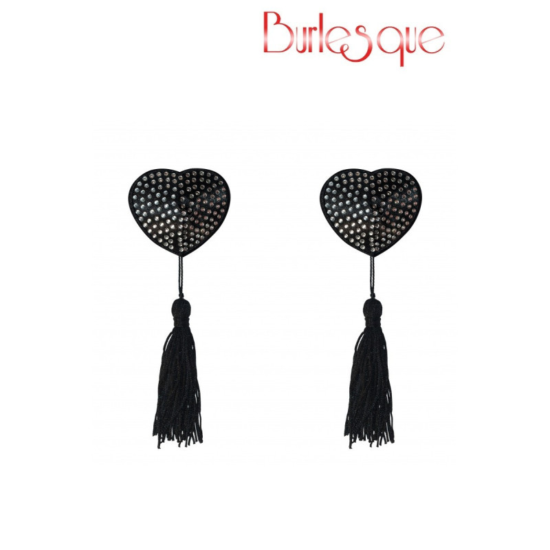 Erotissimo Loveshop 82 Nipple Evans Coeur Noir à Pompon et Mini