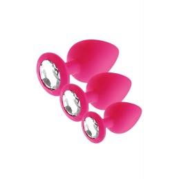 Erotissimo Loveshop 82 Joyas Set 3 Plugs Rosebud S-M-L