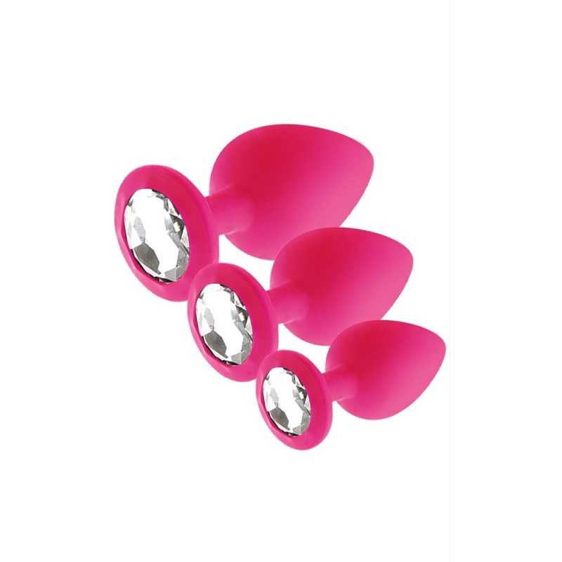 Erotissimo Loveshop 82 Joyas Set 3 Plugs Rosebud S-M-L