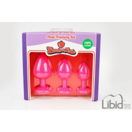 Erotissimo Loveshop 82 Joyas Set 3 Plugs Rosebud S-M-L