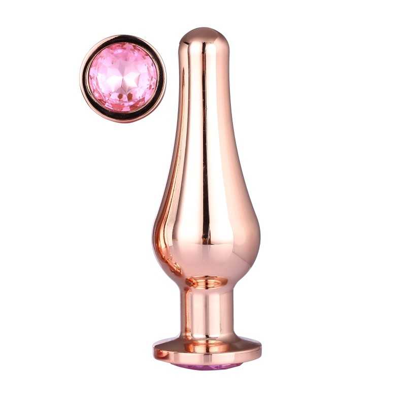 Erotissimo Loveshop 82 Gleaming Love Plug Bijou Rose Irisé