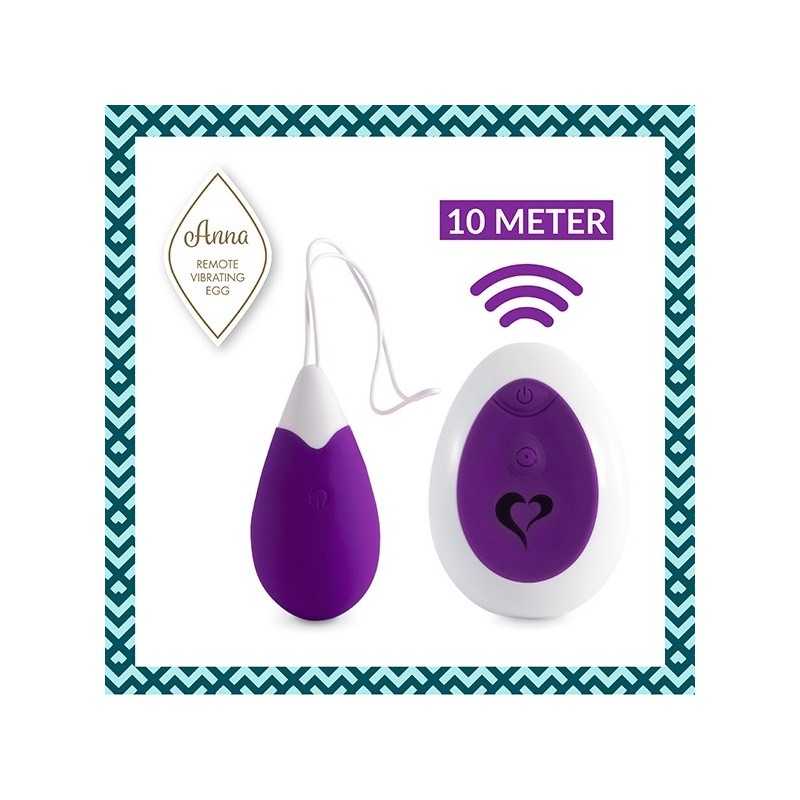 Erotissimo Loveshop 82 Anna Vibrating Egg Remote Deep