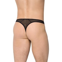 Erotissimo Loveshop 82 String noir résille devant Homme