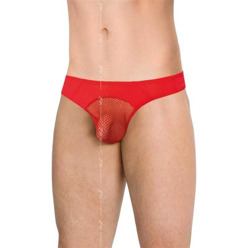 Erotissimo Loveshop 82 String noir résille devant Homme