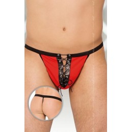 Erotissimo Loveshop 82 String ficelle noir lacé devant Homme