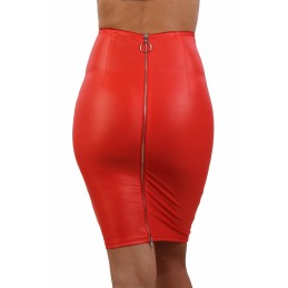 Erotissimo Loveshop 82 Jupe Crayon Wetlook Taille Haute Zip Dos