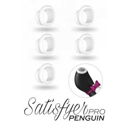 Erotissimo Loveshop 82 Penguin Stimulateur - 5 Embouts Silicone