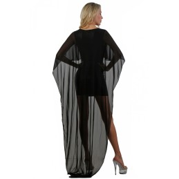 Prestaloveshop Robe Courte Wetlook et Longue Au Dos en Micro Prestaloveshop Robe Courte Wetlook et Longue Au Dos en Micro