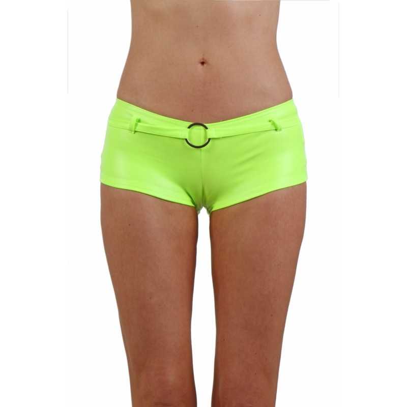 Erotissimo Loveshop 82 Short Wetlook Fluo Ceinture Anneau