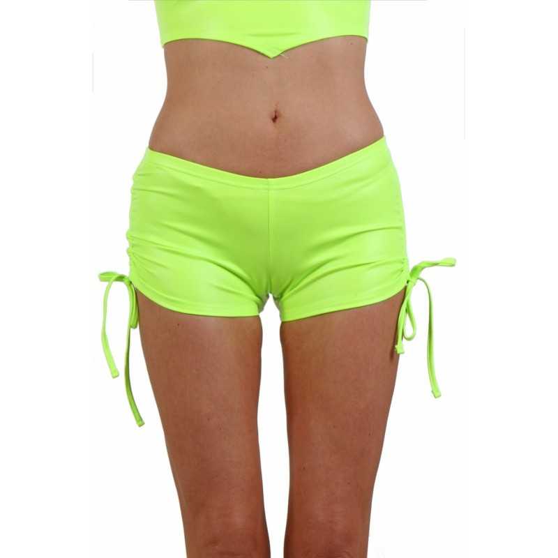 Erotissimo Loveshop 82 Short Wetlook Fluo Lien Ajustement Cotés