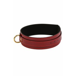 Erotissimo Loveshop 82 Collier Vinyle Bordeaux et Attaches