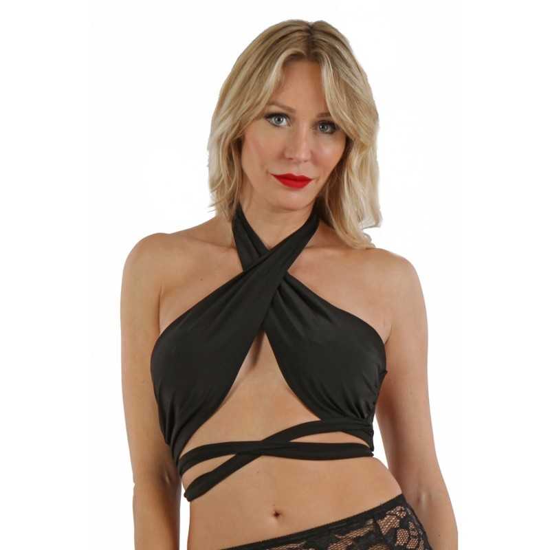 Erotissimo Loveshop 82 Crop Top Nouer Buste