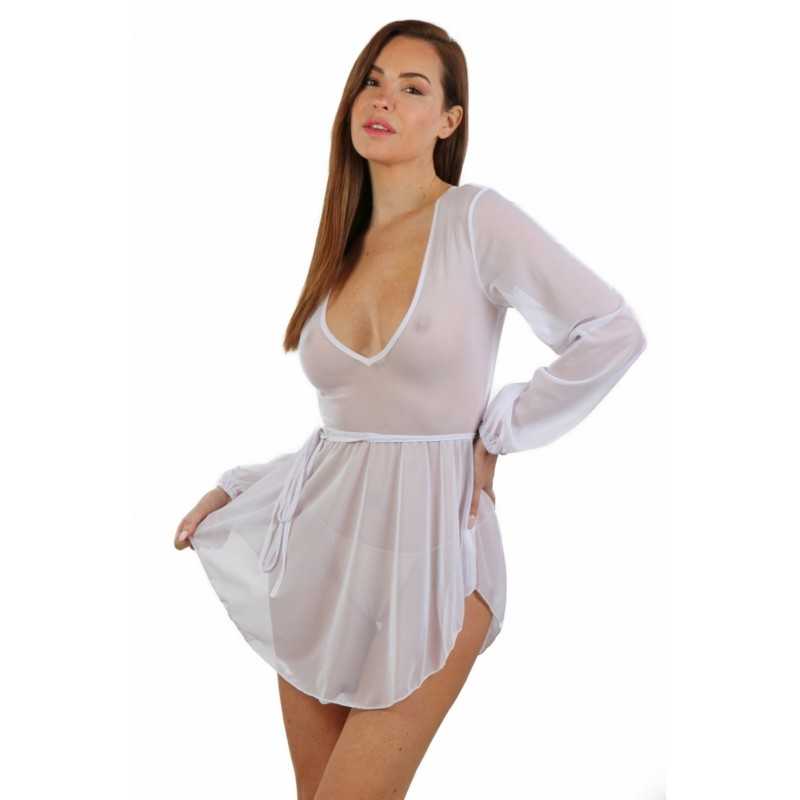 Erotissimo Loveshop 82 Robe transparente manches longues