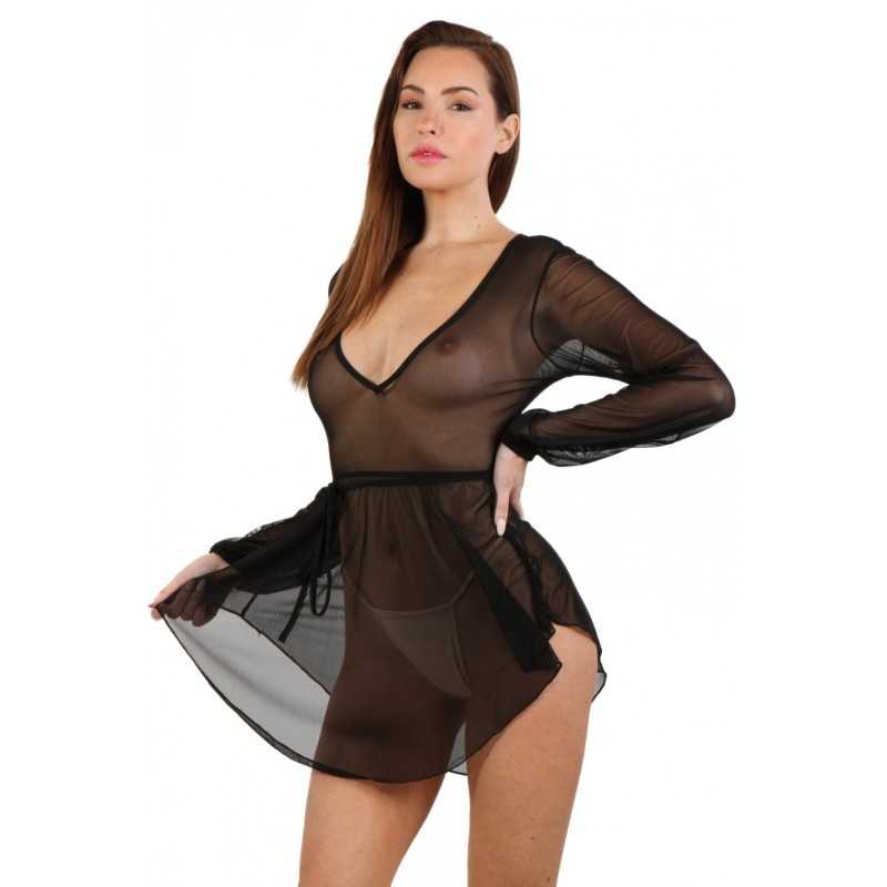 Erotissimo Loveshop 82 Robe transparente manches longues