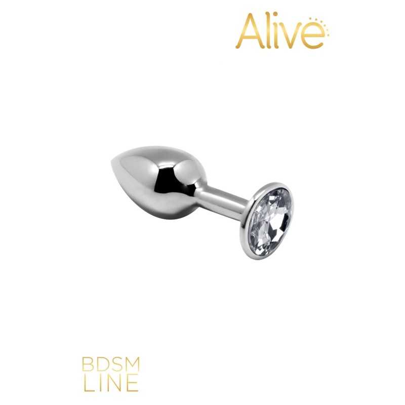 Erotissimo Loveshop 82 Metal Butt Plug Argent Alive BDSM