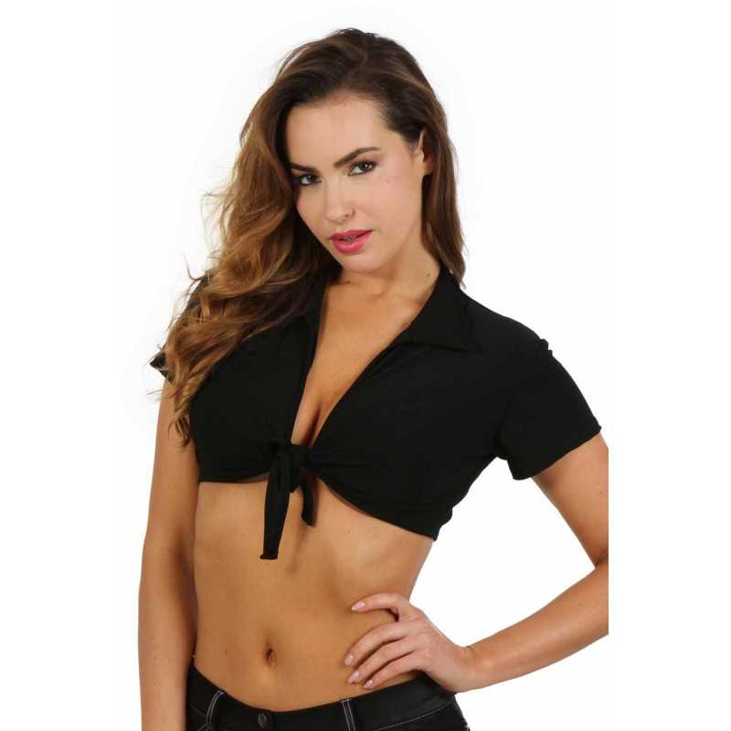 Erotissimo Loveshop 82 copie de Top Wetlook noir volant laçage