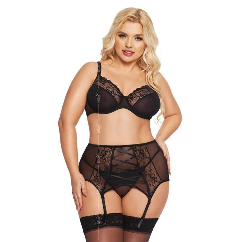 Erotissimo Loveshop 82 Dolores ensemble dentelle noire 3 pièces