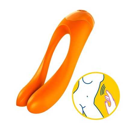 Erotissimo Loveshop 82 Stimulateur orange clitoris pour doigt