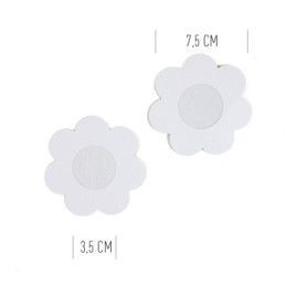 Cache tétons Nipple Fleurs x2 paires argenté & rose-argenté