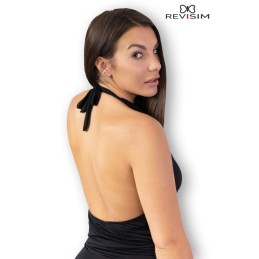 Erotissimo Loveshop 82 Robe Noire Cache Coeur Froncé Dos Nu