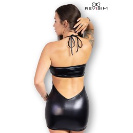 Erotissimo Loveshop 82 Robe Noire et Brassière Wetlook et