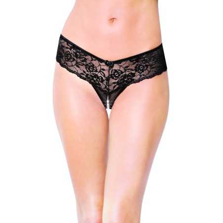 Erotissimo Loveshop 82 String Ouvert Large Dentelle et Micro