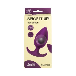 Prestaloveshop Insatiable Plug Violet forme progressive avec Prestaloveshop Insatiable Plug Violet forme progressive avec
