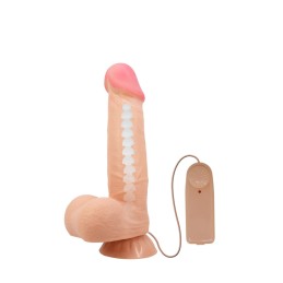 Prestaloveshop Gode Vibrant Ventouse À Squelette 21.8 Cm