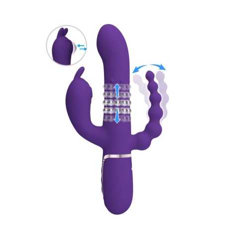 Prestaloveshop Cammy Rabbit Vibro Billes Rotatives-Stimulateur