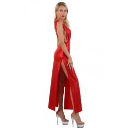 Prestaloveshop Robe Longue Irisé Large Décolleté Dos Nu Prestaloveshop Robe Longue Irisé Large Décolleté Dos Nu