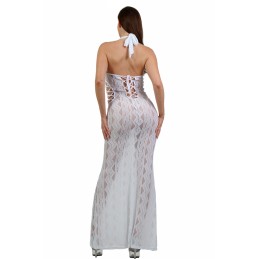 Prestaloveshop Robe Longue En Dentelle Large Décolleté Prestaloveshop Robe Longue En Dentelle Large Décolleté